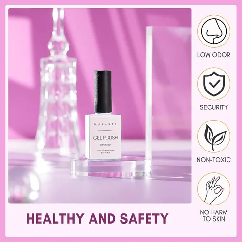 Vista 9 de Makartt Gel 4 en 1 Glux Gel Clear Solid Nail Extension Gel Constructor de Uñas Gel Constructor de Uñas de 0.5 fl oz UV Paquete de pegamento de uñas
