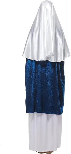 Vista 5 de EraSpooky Disfraz de Virgen María para mujer bata bíblica
