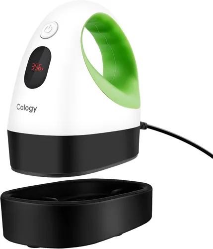 Vista 10 de Calogy Mini prensa de calor, máquina de transferencia de calor, control de temperatura constante, base de seguridad aislada, se adapta a Verde