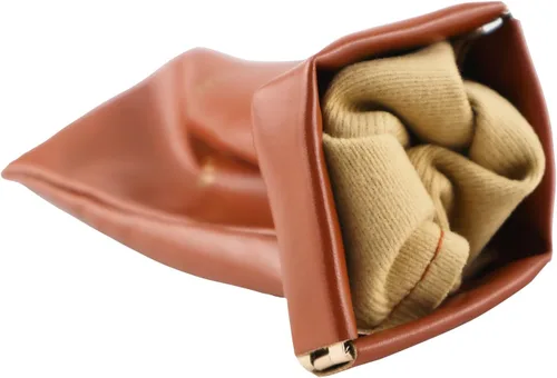 Vista 4 de Kososuru Soft PU Leather Anti-scratch Eyeglasses Case, Portable Waterproof Squeeze Top Sunglasses Case For Women Men
