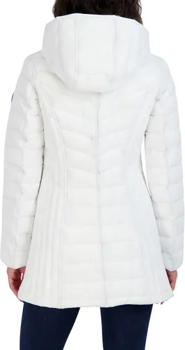 Vista 5 de Nautica Women's 34 Midweight Stretch Puffer Jacket with Hood