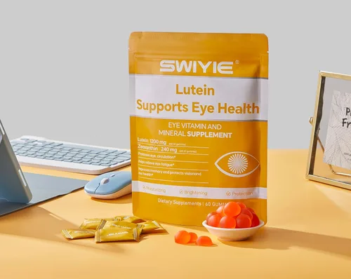 Vista 4 de Gomitas de Luteína – Suplemento de vitaminas y minerales para los ojos con 20 mg de luteína y 4 mg de zeaxantina – Gomitas vitamínicas para el apoyo