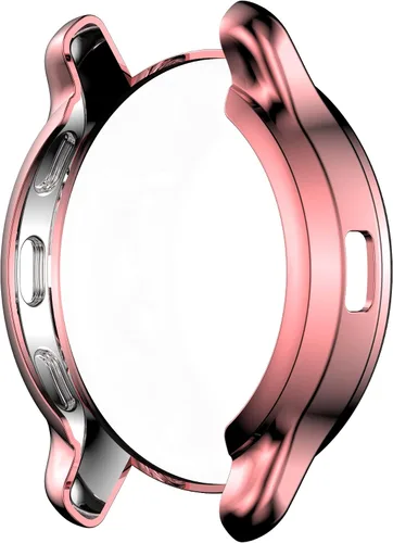 Vista 7 de Funda compatible con Garmin Venu 2 Plus Watch Protector de pantalla, funda protectora completa, accesorios de parachoques de TPU suave (rosa)