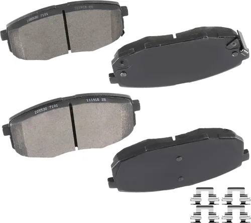 Vista 19 de cciyu - Juego de pastillas de freno de cerámica profesionales delanteras - Para Geo Prizm (1993-1997), Toyota Camry (1992-2001), Celica (1994-1997)