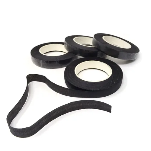 Vista 2 de Honbay 4 rollos de cintas florales de 1/2 pulgada de ancho, 30 yardas/rollo para proyectos de manualidades de floristería (negro)