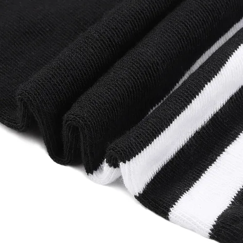 Vista 4 de Aneco 6 pares de calcetines por encima de la rodilla de talla grande para mujer, medias altas cálidas para uso diario, L-XXL