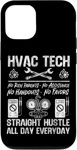 Vista 28 de HVAC Technician Tech Vintage HVAC Tech No Rich Parents No Case for iPhone 16