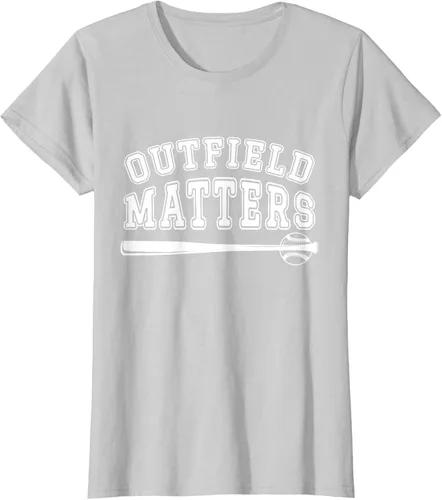 Vista 17 de Playing Baseball Outfield Matters - Camiseta Baseball Outfields Funny, Rojo