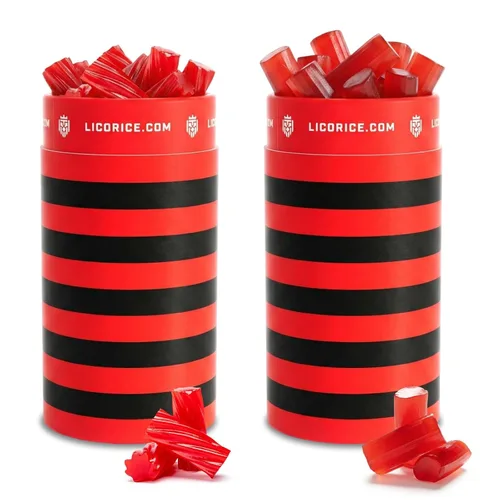 Vista 9 de Licorice Gourmet Candy Regaliz Rojo y Negro Soft Twists