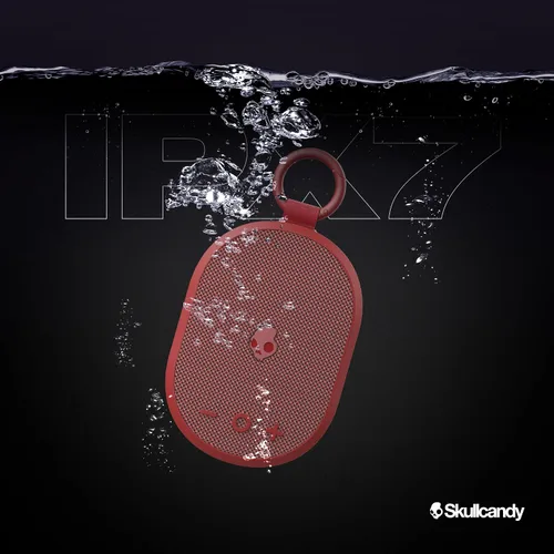 Vista 3 de Skullcandy Kilo - Altavoz Bluetooth inalámbrico - IPX7 Mini altavoz Bluetooth impermeable con batería de 24 horas, radiador pasivo de encendido