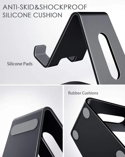 Vista 6 de CreaDream Soporte para Teléfono Celular, Base, Soporte, Soporte de Escritorio de Aluminio Compatible con Switch, Todos los Teléfonos Inteligentes