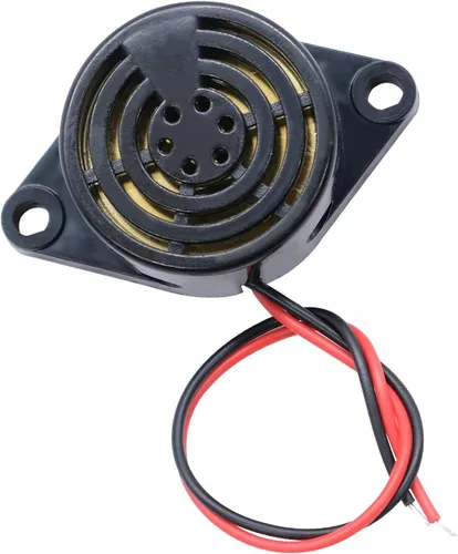 Vista 4 de mxuteuk 6pcs DC 3-24V con cable electrónico zumbador alarma sonda altavoz intermitente tono de pitido SFM-27-II