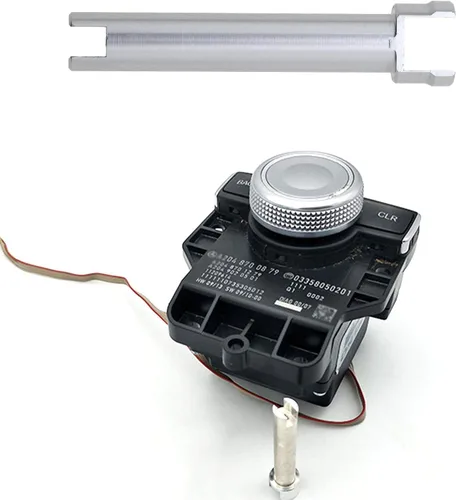 Vista 3 de Micro Traders Eje de perilla de aluminio, compatible con Mercedes Comand Reparación para 2048709958 2128702751 2048707458 2048700779