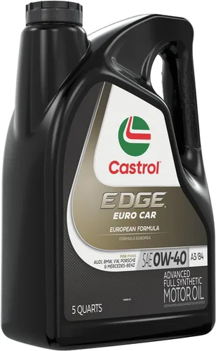 Vista 3 de Castrol Edge Euro 0W-40 A3/B4 Advanced - Aceite de motor sintético completo, 5 cuartos de galón