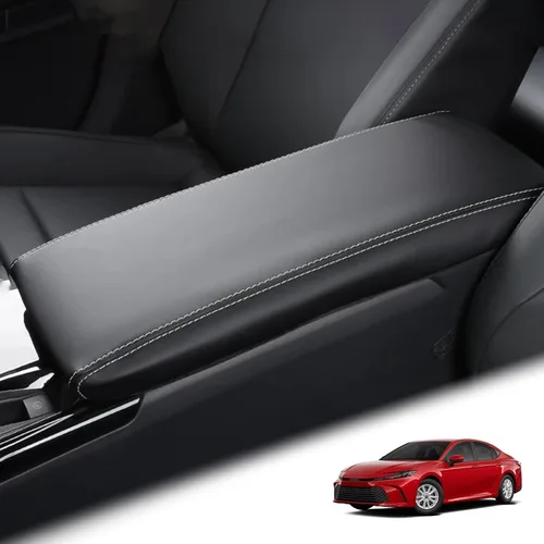 Vista 22 de Funda de reposabrazos adecuada para Toyota Camry 2007-2011 de cuero para consola central reposabrazos almohadilla protectora