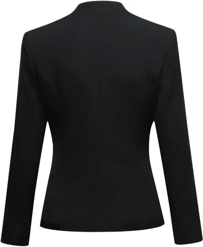 Vista 17 de YUNCLOS Conjunto de chaqueta y pantalones de 1 botón para mujer