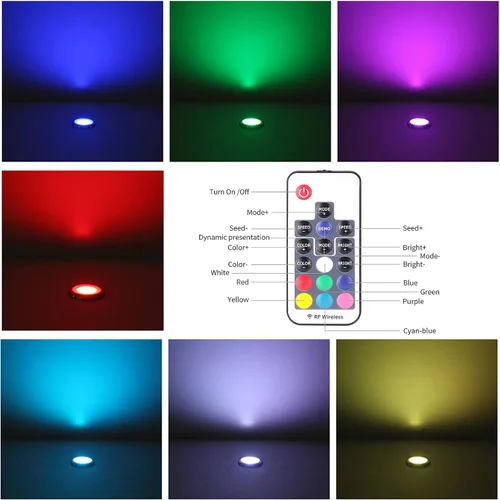 Vista 2 de Kit de luces LED para cubierta, IP67, impermeable, regulable, luz decorativa empotrable para exteriores, jardín, baldosas, escaleras, esquina