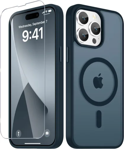 Vista 42 de Funda para Google Pixel 10 Pro XL, cubierta magnética mate, color negro Fit for MagSafe, Screen Protector included, Shockproof Military Grade