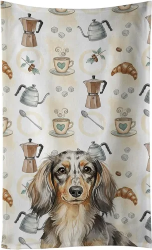 Vista 246 de Caroline's Treasures Afghan Hound - Toalla de cocina para barra de café, terciopelo frontal y lazo de algodón, lavable a máquina Sabueso afgano