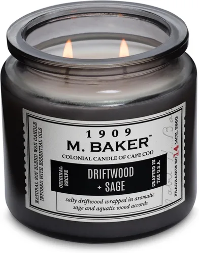 Vista 23 de Colonial Candle Vela perfumada de bambú de geranio, vela de cera de mezcla de soja natural de 2 mechas con aceites esenciales, vela en tarro