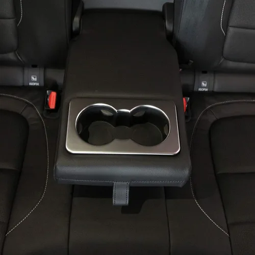 Vista 4 de YIWANG ABS cromado asiento trasero de la fila del coche titular de la taza del agua cubierta del marco etiqueta engomada para Jaguar XE F-Pace XF