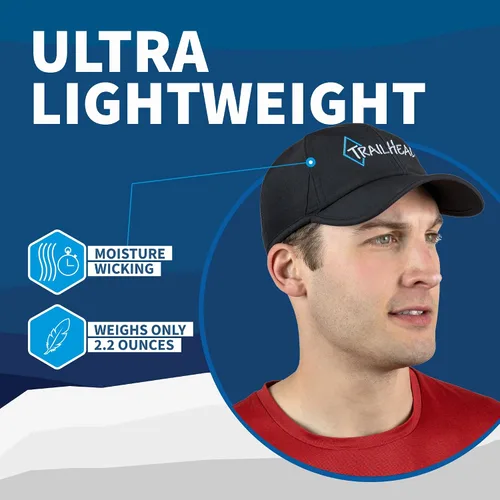 Vista 4 de TrailHeads Sombrero de correr para hombre con protección UV Sombreros deportivos de secado rápido para hombre Sombreros UPF 50 Sombreros