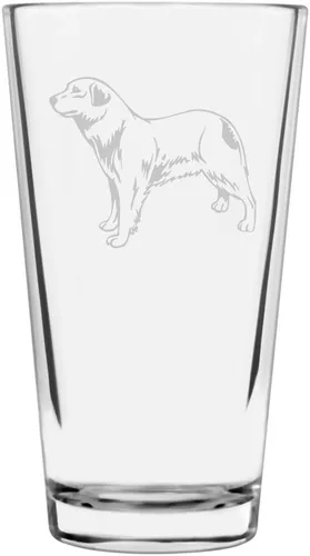 Vista 310 de Podenco Canario - Vaso de pinta de 16 onzas con temática de perro personalizado