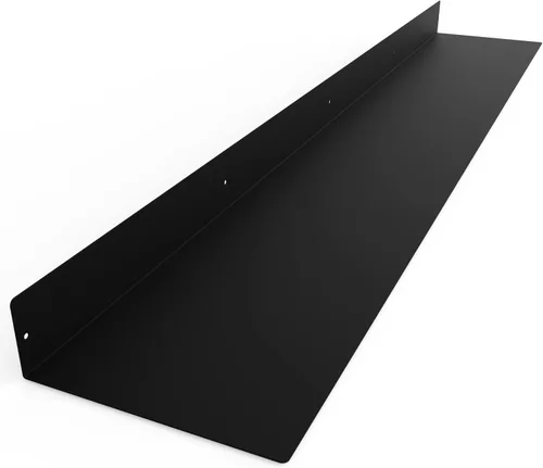 Vista 23 de Estante Flotante Lineal Hecho en EE.UU. - Acero Forjado Fabricado en EE.UU. - Estante Industrial de Metal de Servicio Pesado Montado en Pared