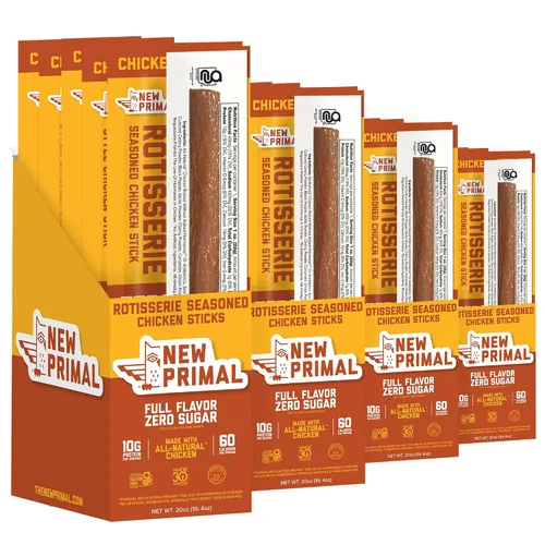 Vista 12 de New Primal - Muestreador de palitos de pollo, búfalo y asador, 5 unidades Alto en proteínas, cero azúcar, todo natural, aperitivo saludable, sin
