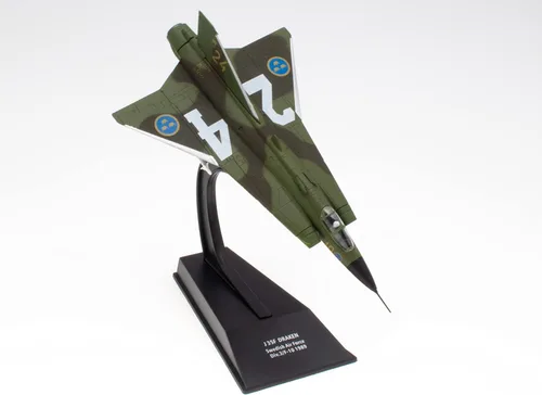 Vista 3 de OPO 10 - Avión de combate militar 1/100 compatible con J 35F DRAKEN Swedish Air Force 1989 - CP34