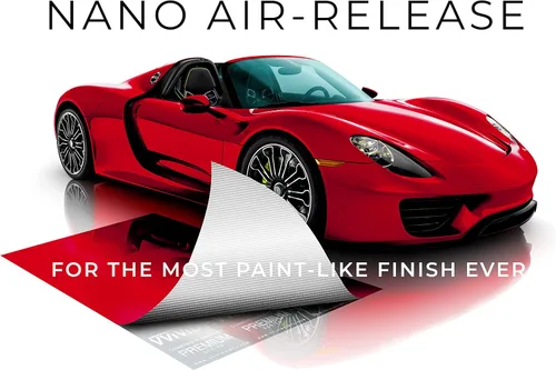 Vista 4 de VViViD+ Rollo de Película de Vinilo Ultra Brillante Metálico Rojo Caramelo para Envolver Automóviles Repuesto Premium de Pintura con Tecnología