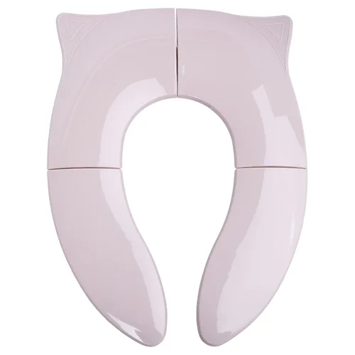 Vista 6 de THREE LITTLE TOTS - Asiento portátil moderno y seguro, asiento de entrenamiento plegable de viaje rosa rubor para niñas y niños, se adapta a