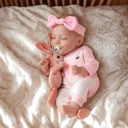 Vista 4 de JIZHI Muñecas de Bebé Reborn Realistas - Muñecas de Bebé Recién Nacido Realistas de 12 Pulgadas Niña Hechas a Mano de la Vida Real Muñecas de Niño