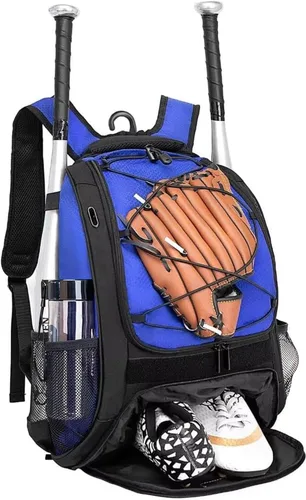 Vista 13 de DAFISKY, Mochila para Bolsón de Béisbol y Sóftbol - Mochila para Equipo de Bate de Béisbol, Sóftbol y Bola T para Jóvenes y Adultos con Soportes