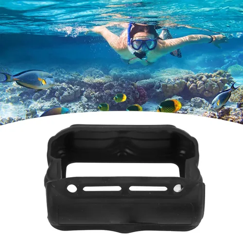 Vista 2 de Astibym Cubierta protectora de silicona de buceo, para Shearwater Perdix Ai Sa Reloj de computadora de buceo (negro)