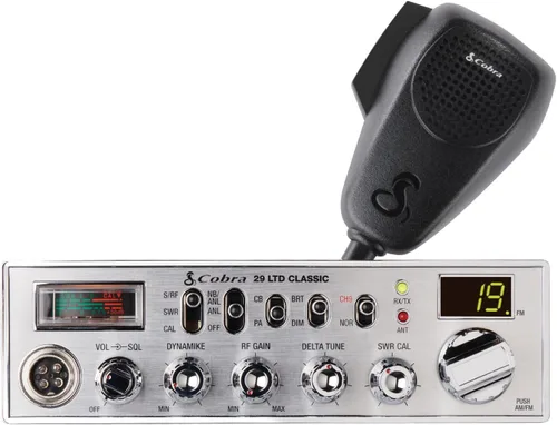 Vista 2 de Cobra Radio CB profesional de 29 LTD + cable coaxial RG-58A/U de 18 pies con conectores Pl-259
