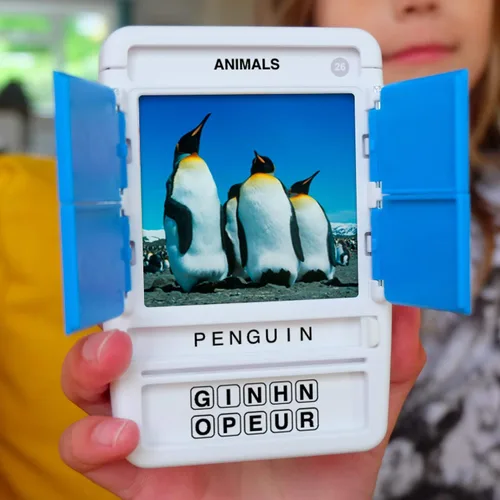 Vista 5 de 100 PICS Animals - Juego de tarjetas didácticas de viaje, adivina 100 animales, estuche revela-tarjetas, para adultos y niños a partir de 6 años