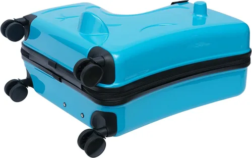 Vista 5 de JAYEUW Maleta de viaje para niños de 20 pulgadas, maleta portátil con ruedas giratorias resistentes y cinturón seguro, maleta de viaje para niños