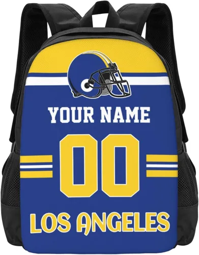 Vista 20 de Mochila de estilo de fútbol personalizado Mochila personalizada con nombre y número Mochilas personalizadas de alta capacidad bolsa regalos, Arizona