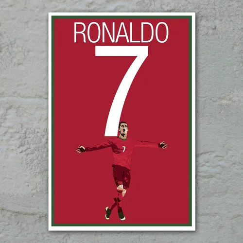 Vista 2 de Póster Cristiano Ronaldo - Portugal Art