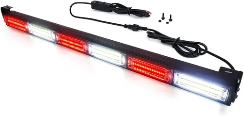 Vista 9 de Xprite Barra de luz estroboscópica COB LED de 27 pulgadas para asesor de tráfico de emergencia, 21 patrones intermitentes, barras de luz