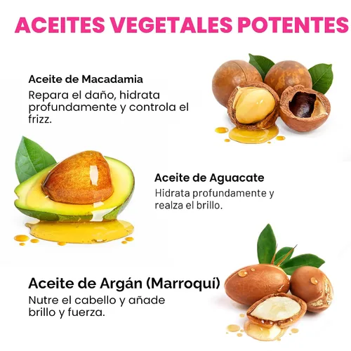 Vista 3 de Cápsulas de aceite capilar, suero para el cabello con aceite marroquí para todo tipo de cabello (12 unidades)