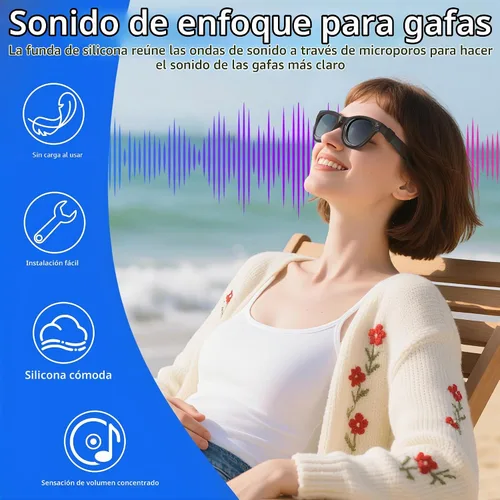 Vista 4 de HiBloks - Funda de silicona impermeable para gafas inteligentes Ray-Ban