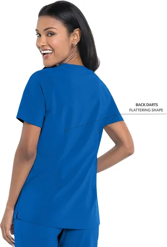Vista 3 de Urbane Performance 9015 - Camiseta médica de ajuste a medida con 3 bolsillos para mujer
