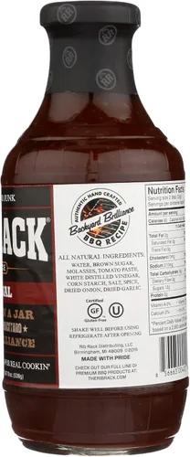 Vista 6 de Rib Rack Salsa BBQ Original 19 Oz (Paquete de 2)