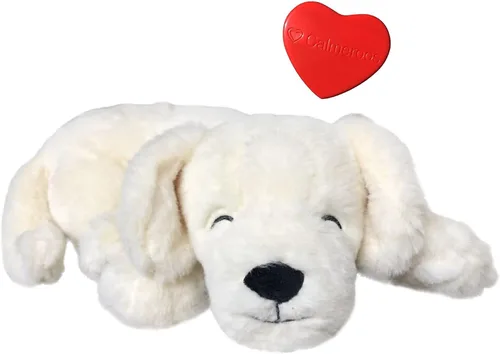 Vista 8 de Juguete de peluche con latido del corazón, juguetes calmantes para aliviar la ansiedad para cachorros y gatitos, latido del corazón en una felpa