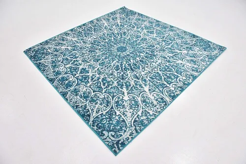 Vista 98 de Sofia, alfombra clásica de diseño abstracto, Polipropileno, Gris oscuro Gris/gris (Dark Gray/Gray)