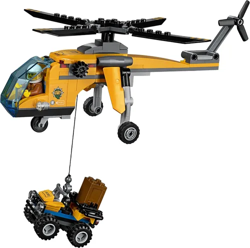 Vista 7 de LEGO City Jungle Explorers Jungle Cargo Helicopter 60158 Kit de construcción (201 piezas)