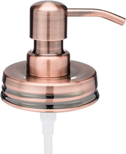 Vista 12 de Jarmazing Products Tapas dispensadoras de jabón para tarros de masón negro, paquete de un paquete, para todos los frascos de conservas de boca Acero