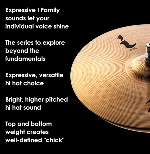 Vista 4 de Zildjian ILH14HP - Platillos Hi-Hat de 14" I - Par